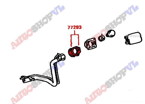 Защита горловины бензобака TOYOTA CAMRY SV30 77293-32020 контрактная