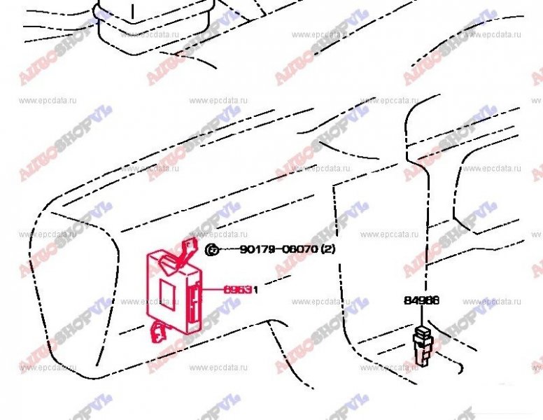 Блок управления trc TOYOTA WINDOM VCV10 3VZFE