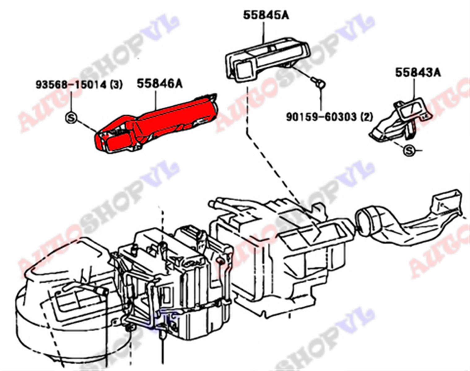 Воздуховод SPRINTER TRUENO AE111