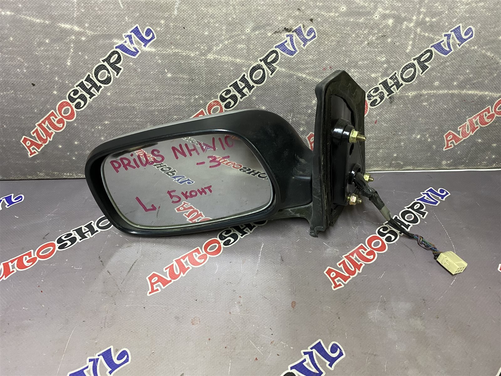 Зеркало переднее левое TOYOTA PRIUS 09.1998 NHW10 1NZFXE 87940-47010-K0 контрактная