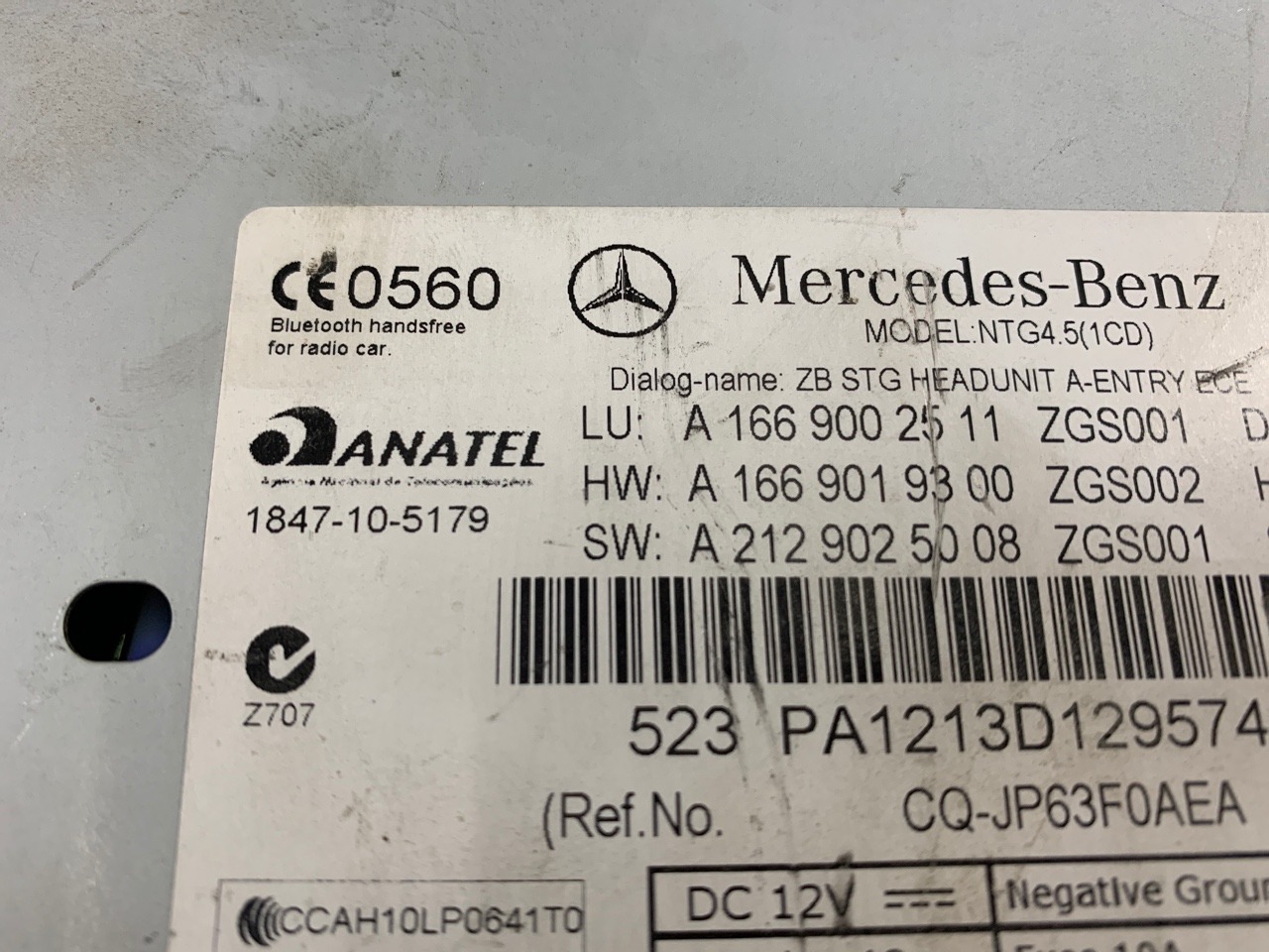 Блок COMAND головное устройство Mercedes-Benz M-Class W166