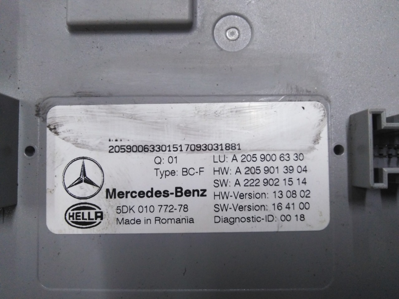 Блок SAM передний Mercedes-Benz GLC-Class X253 M276