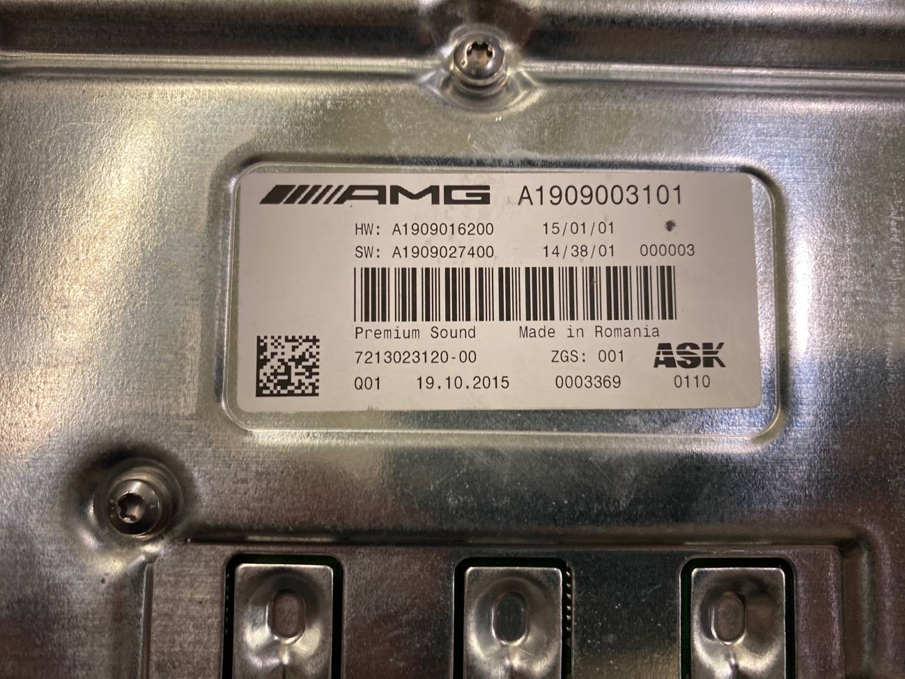 Усилитель музыки Burmester AMG GT 2015 C190 M178