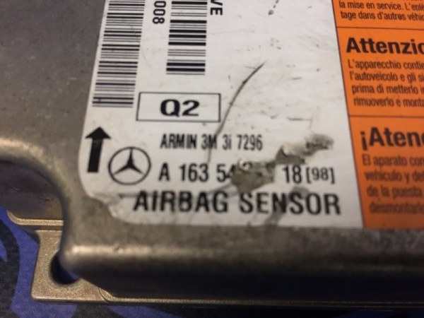 Блок Air Bag ML-Class 2005 W163 612.963 2.7