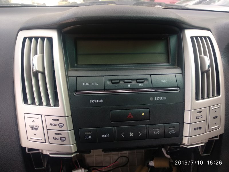 Блок управления климат-контролем TOYOTA HARRIER 2003-2013 GSU30W 2GR FE Б/У