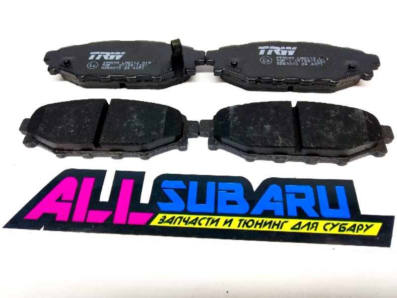 Тормозные колодки задние SUBARU Impreza WRX 1996 - 2013 GH GDB3373 новая