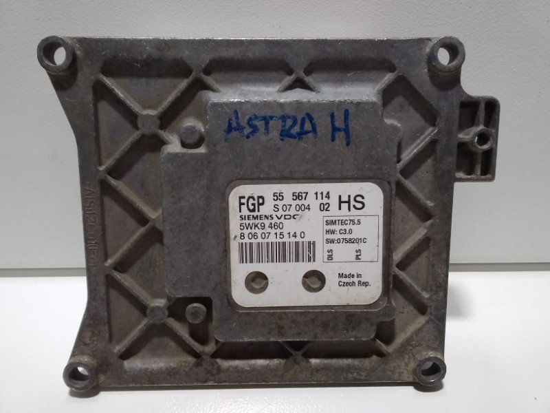 Блок управления двигателем OPEL ASTRA H 2004-2015 L48 55567114 Б/У