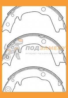 Тормозные колодки заднее MITSUBISHI OUTLANDER 09/2007 - 11/2012 CW5W 4B12 000508sx новая