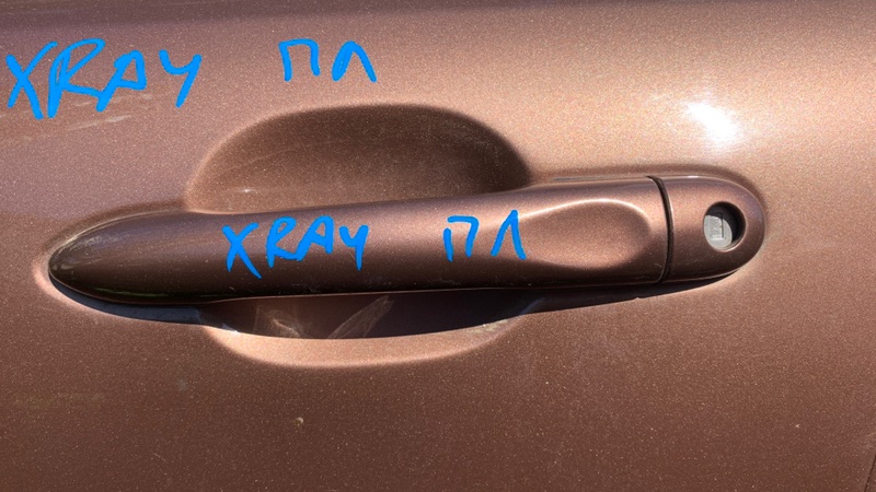 Ручка двери передняя левая Лада Х-рей ВАЗ-21129 (4349464) 806077201R Б/У