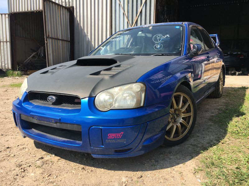 Вырезка передней части Impreza WRX STI 2003 GDB EJ207