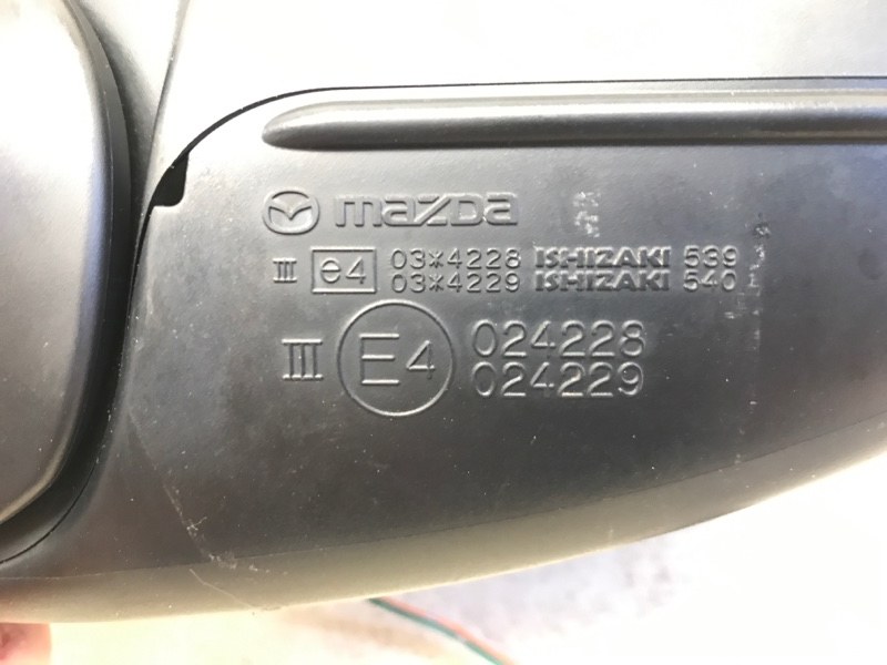 ЗЕРКАЛО правое MAZDA 3 2013 2014 2015 2016 2017 2018 BM 1.5