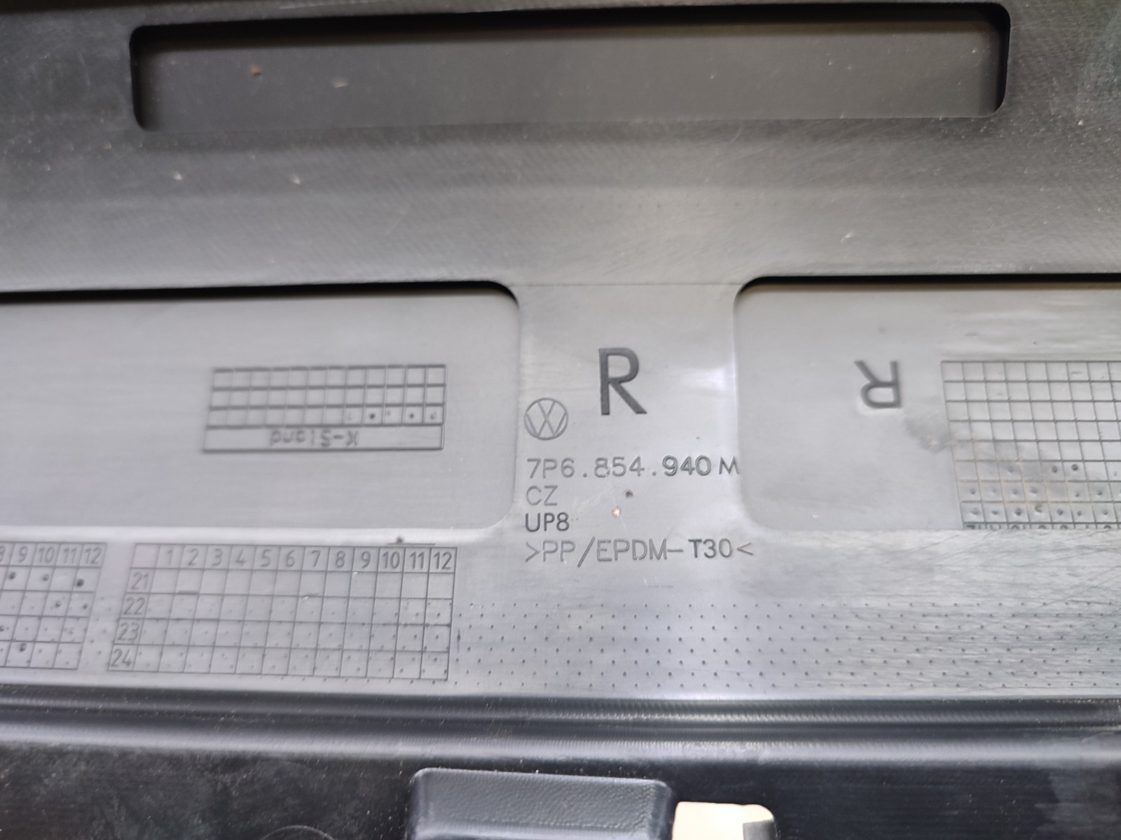 Накладка двери передняя правая Touareg 2 2014-2018 NF