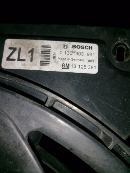 Вентилятор кондиционера Opel Astra L48 Z18XE