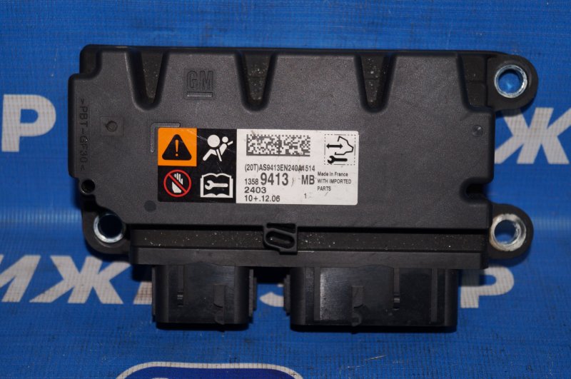Блок управления AIR BAG Opel Astra J 2013 Седан 1.4T (A14NET) 19DV2533 13589413 Б/У