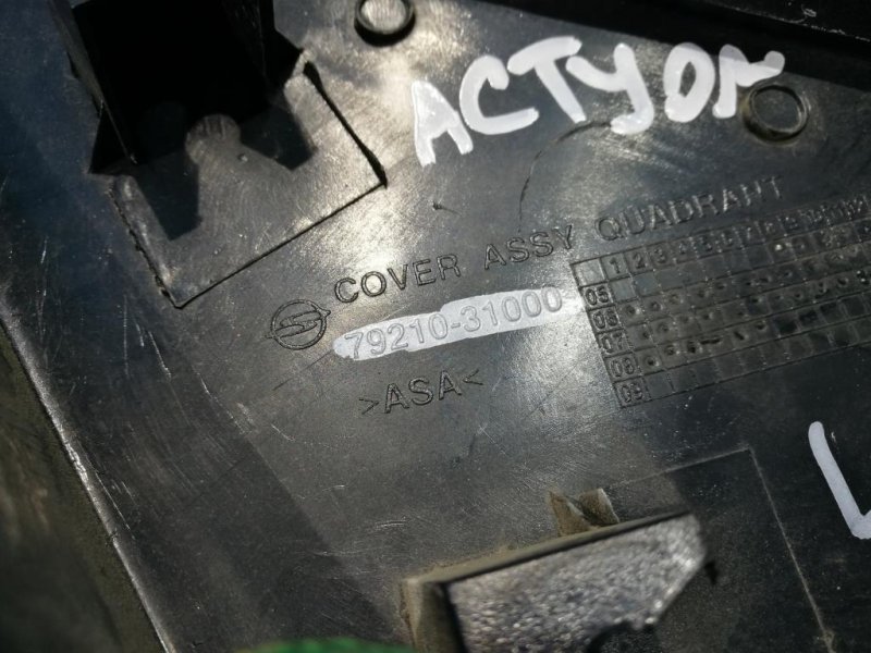 Накладка зеркала левая Actyon sport D20DT