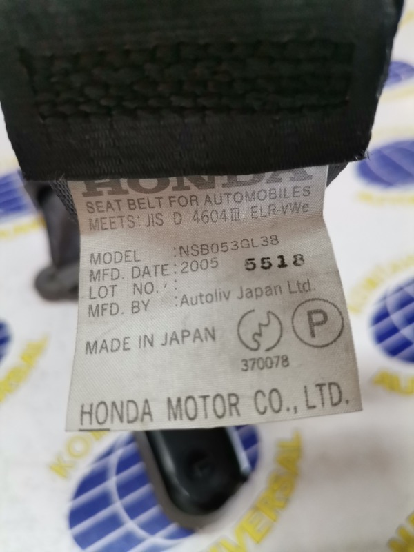 Ремень безопасности задний левый Honda HR-V GH3 D16A