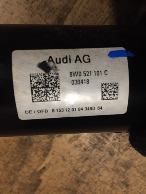 Кардан задний Audi S5 8W8 3.0 Бензин CWG