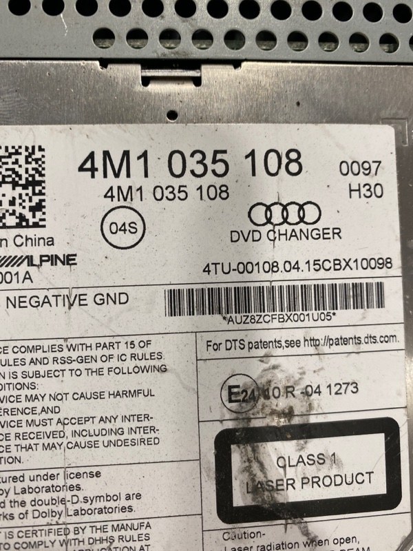 CD чейнджер Audi Q7 4M 3.0 CRT
