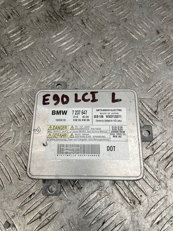 Блок ксенона левый BMW 3-Series E90LCI 63117237647 контрактная