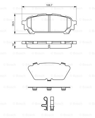 Колодки тормозные дисковые задние Subaru Forester SG5 EJ255 NP7009 новая