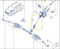 Рулевой карданчик Renault Duster 2021 F4R Рулевой карданчик Renault Duster 2021 F4R