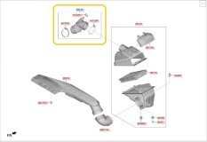 Патрубок воздушного фильтра Kia K5 2021 G4NAMH613761