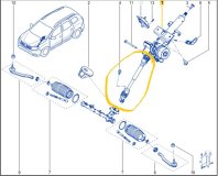 Рулевой карданчик Renault Duster HJD 2021 K9KR858D165848 Рулевой карданчик Renault Duster HJD 2021 K9KR858D165848
