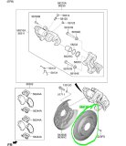 Тормозной диск задний Kia CERATO BD 2022 G4FG MH717268 Тормозной диск задний Kia CERATO BD 2022 G4FG MH717268