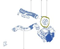 Патрубок воздушного фильтра Renault Arkana JС 2022 H4ME440P025388