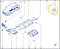 Тепловой экран Renault Kaptur 2021 H4ME 441P23522