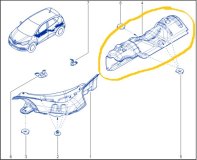 Тепловой экран Renault Kaptur 2021 H4ME 441P23522