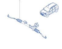 Рулевая рейка Renault Duster 2018 H4M430 P033878 Рулевая рейка Renault Duster 2018 H4M430 P033878