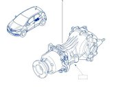 Редуктор задний Renault Kaptur REA 2018 F4R410