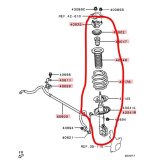Амортизатор правый передний MITSUBISHI Outlander GF2W 2021 4B12 DB2762