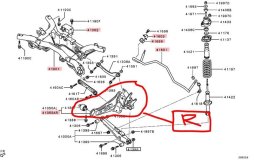 Кулак поворотный правый задний MITSUBISHI Outlander GF2W 2021 4B12 DB2762