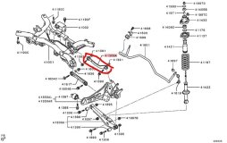 Рычаг подвески задний MITSUBISHI Outlander GF2W 2021 4B12 DB2762