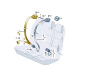 Ремень безопасности правый задний Volkswagen POLO 6C1 2017 CWVA