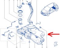 Бак топливный Renault Kaptur REA 2021 H4ME 440P022314 Бак топливный Renault Kaptur REA 2021 H4ME 440P022314