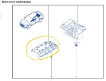 Тепловой экран Renault Arkana JC 2019 H5HA