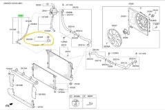 Кронштейн радиатора Kia Sportage QL 2019 G4NA