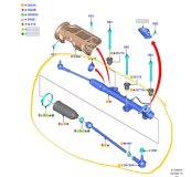 Рулевая рейка Ford Transit TTG 2022 NY85959