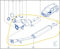 Глушитель Renault Kaptur REA 2017 H4M429