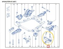 Опора КПП Renault Kaptur REA 2017 H4M429