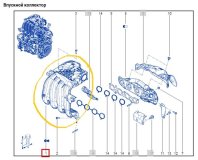 Впускной коллектор Renault Kaptur REA 2017 H4M429