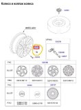 Болт колесный Hyundai Tucson NX4 2021 D4HDM H719735