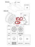 Гайка колесная Kia Sorento MQ4 2021 D4HE