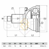 Шрус наружный передний Volkswagen POLO 2001-2009