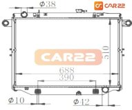 Радиатор охлаждения двигателя Lexus LX470 UZJ100 2UZFE