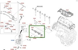 Топливная рампа Kia Sorento MQ4 2020 D4Н