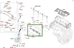 Топливная рампа Hyundai Tucson NX4 2022 D4HD